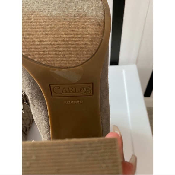 Almost New tan ankle booties w/ zipper - Picture 5 of 6